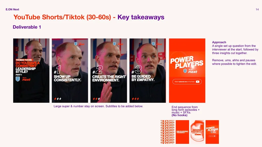 Power Players, Social Cutdown Storyboards