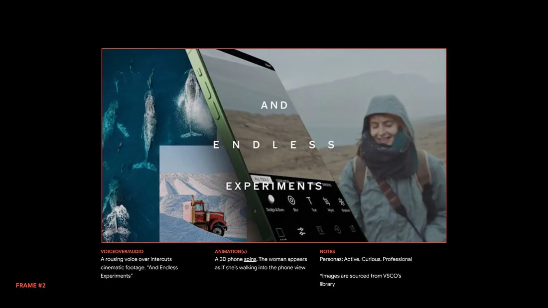 Spaces, Storyboard